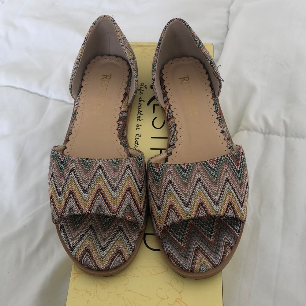 RESTRICTED HARBOR PLACE PEEP TOE D'ORSAY FLAT